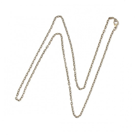 5 Textured Cable Link Necklaces (45cm) - Antique Bronze Julz Beads 