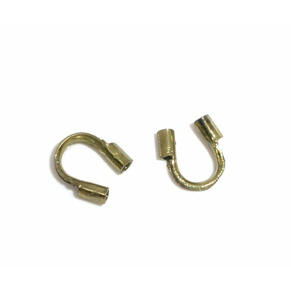 50 Arched Wire Guardian Protectors - Bronze Tone - 5mmx5mm Findings Julz Beads 