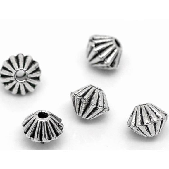 15x12.5mm Antique Silver Metal Bow Beads-0485-62