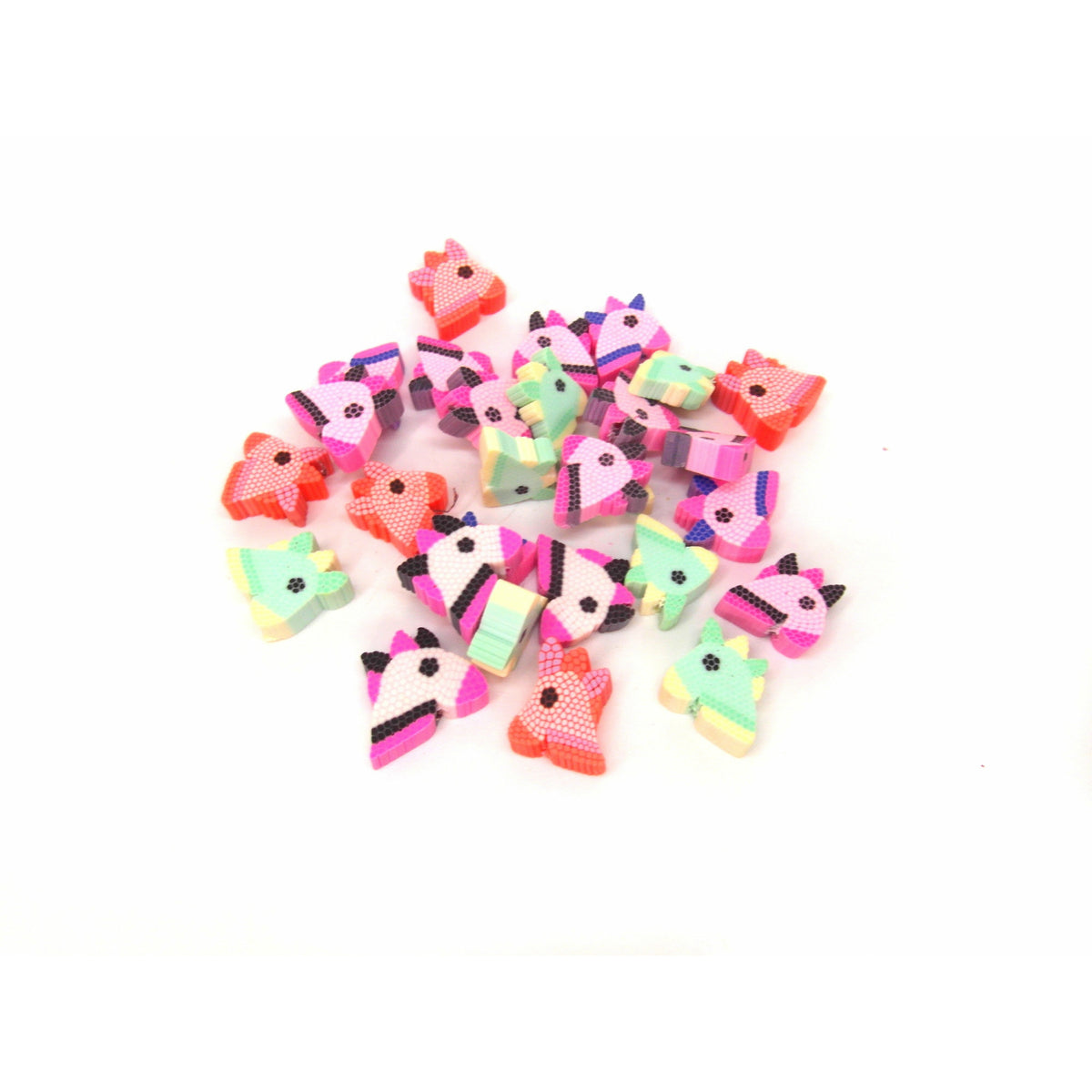 Polymer Clay Bead Strand - Pink Mixed - 6mm Discs – Allegory Gallery