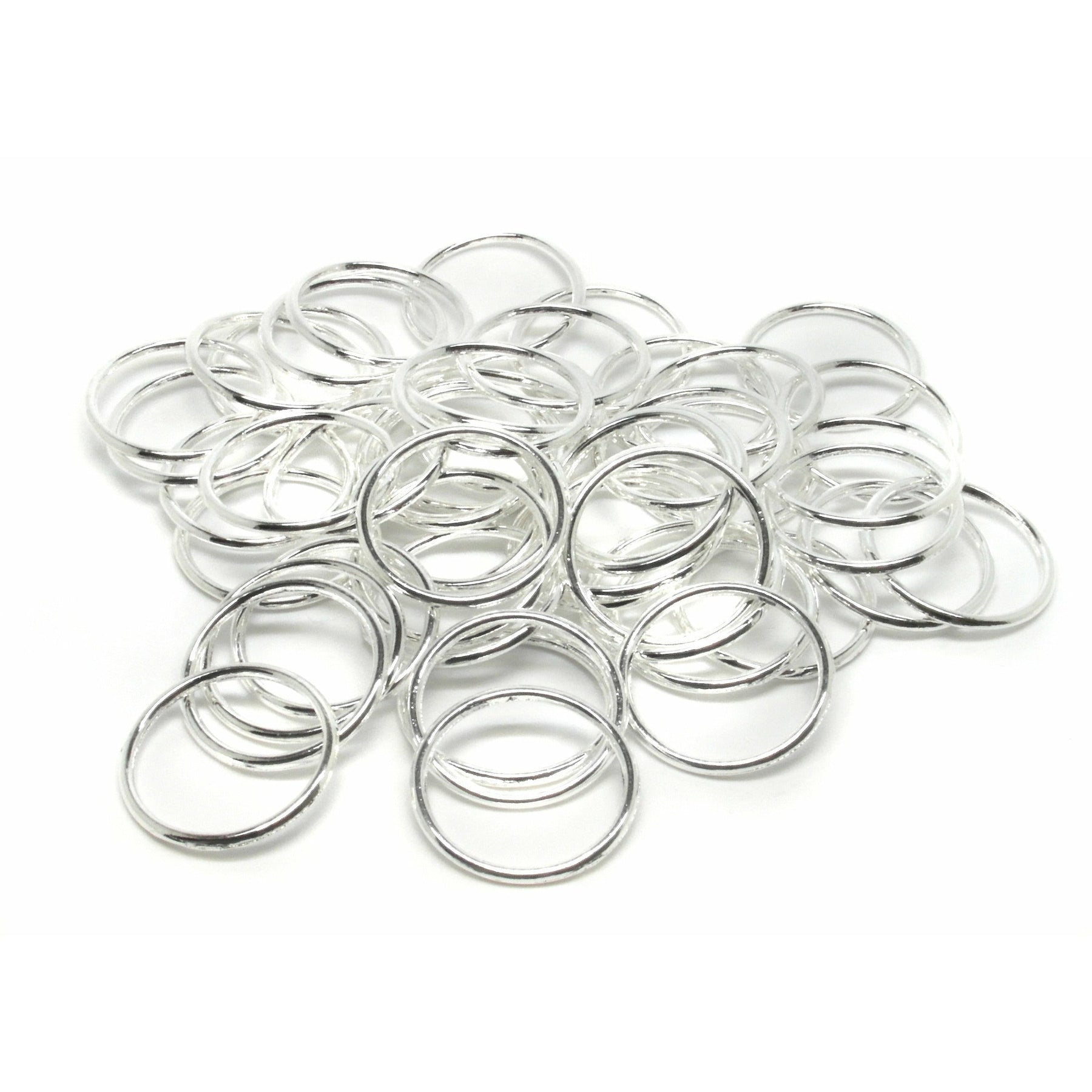 Large Jump Rings Silver 24mm