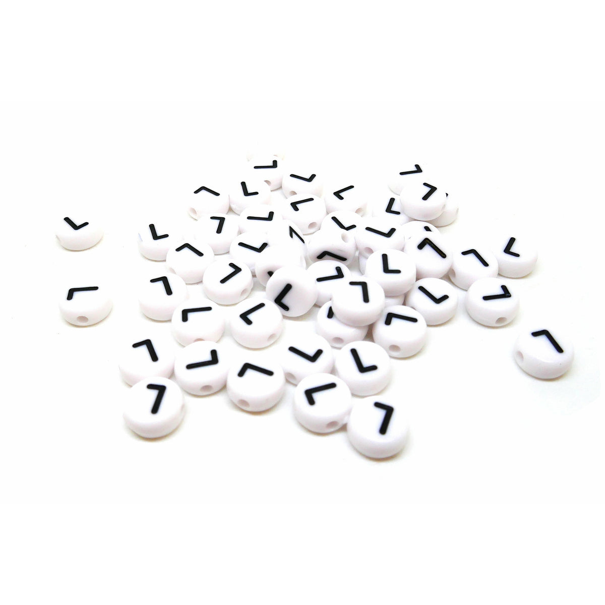 Letter Beads Alphabet Beads Glow in the Dark Letter Beads Glow Alphabet  Beads Wholesale Beads Bulk Beads 50 pieces 7mm