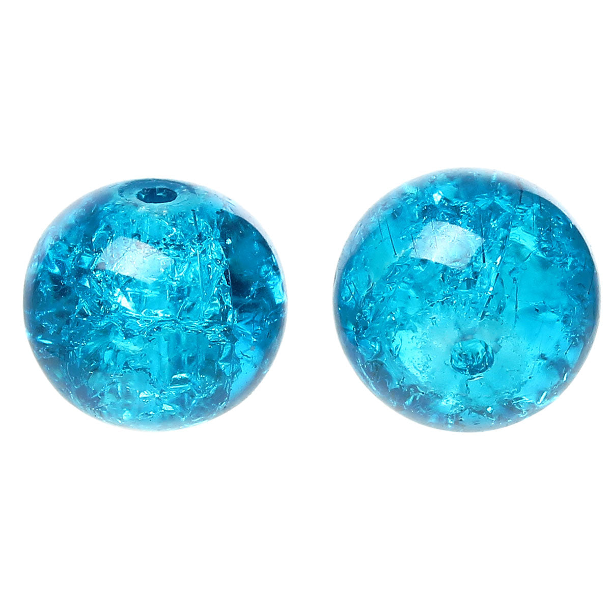 40x Blue Crackle Glass Beads, 4mm Blue Marbles Cracked Glass Beads, Blue  Crackled Glass Beads 4mm, Beading Supplies C769