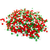 50g Christmas Mix Opaque Seed Beads - 3mm Seed Julz Beads 