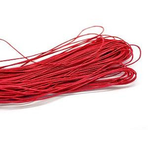 70m Red Waxed Cotton Cord - 1mm Thick Cords Julz Beads 