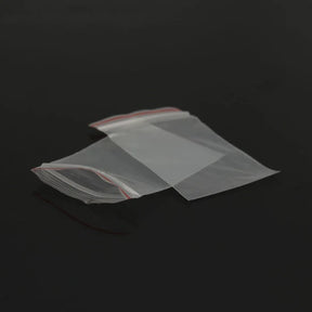 50 Plastic Zip Lock Bags - 8cm x 6cm - Small - Clear