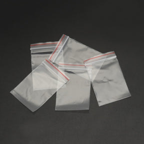 50 Plastic Zip Lock Bags - 12cm x 8cm - Medium - Clear