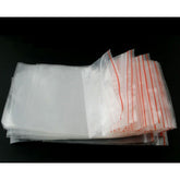 50 Plastic Zip Lock Bags - 12cm x 8cm - Medium - Clear