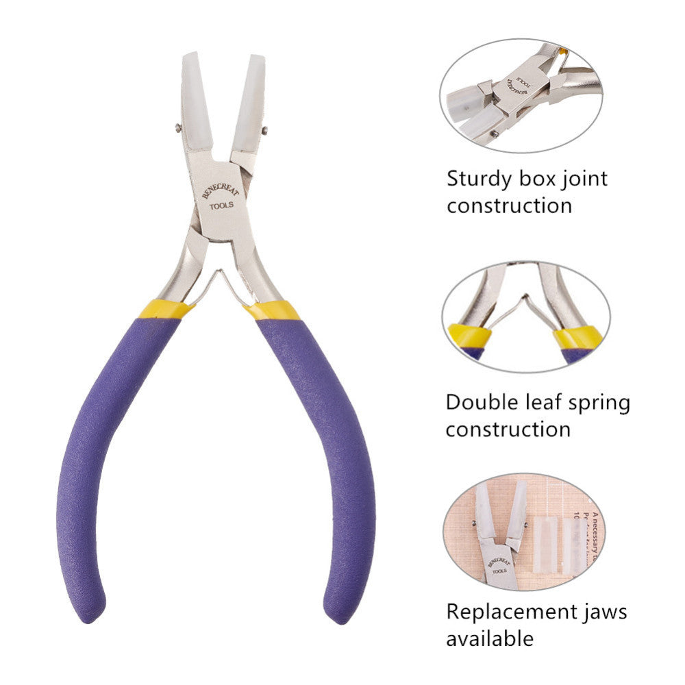 JEWEL TOOL 5 (12.7 cm) Stainless Steel Bent Nose Pliers | Precision Curved  Tips | Perfect for Intricate Jewelry Work