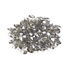 Crystal Glass Disc Beads - Grey - 8mm - Pack of 50