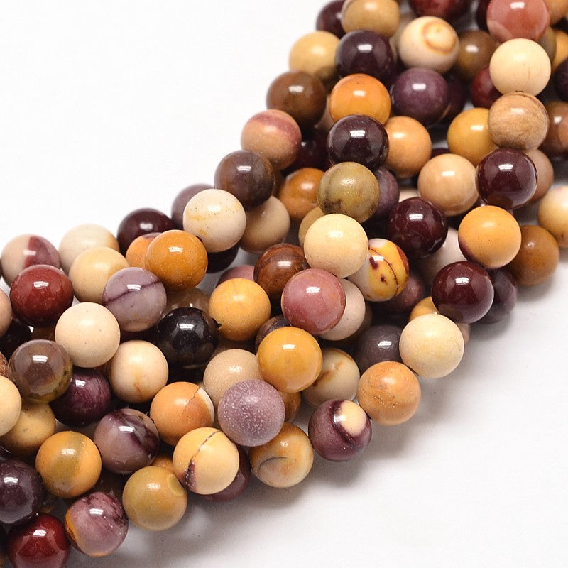 Mookaite Round Beads 6mm Natural Strand Julz Beads UK