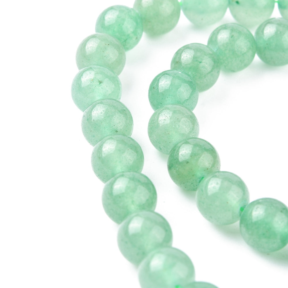 Green Aventurine Round Beads - 8mm - Natural - 1 Strand