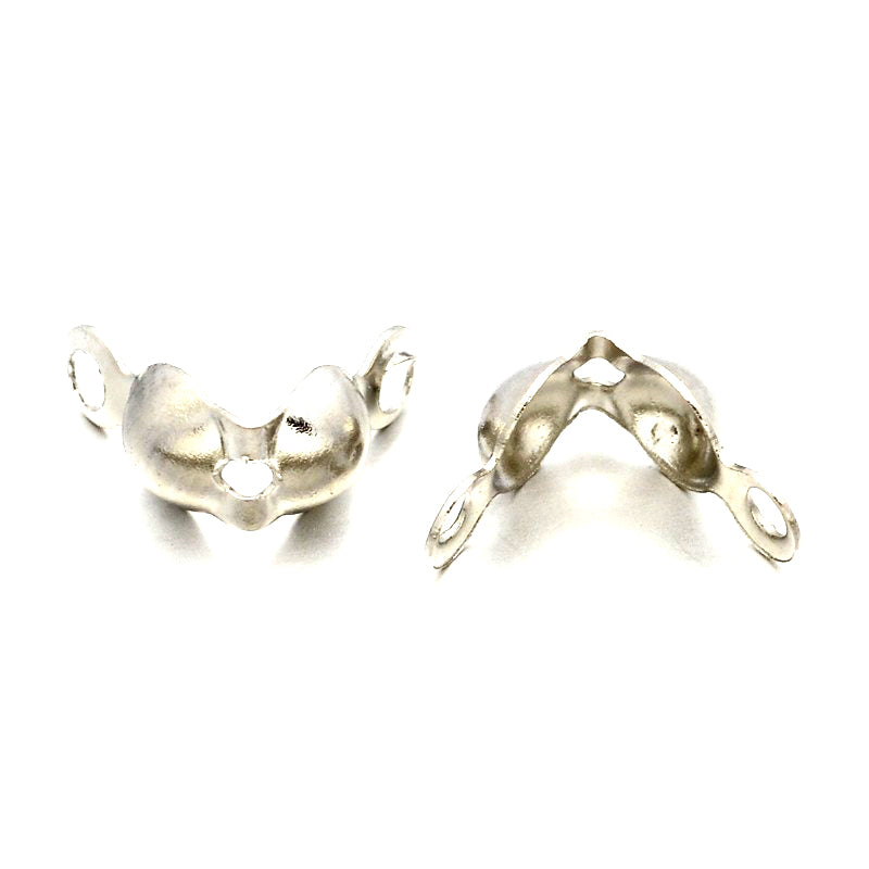 Calotte Ends - Antique Silver - 7mm x 4mm - Pack of 100