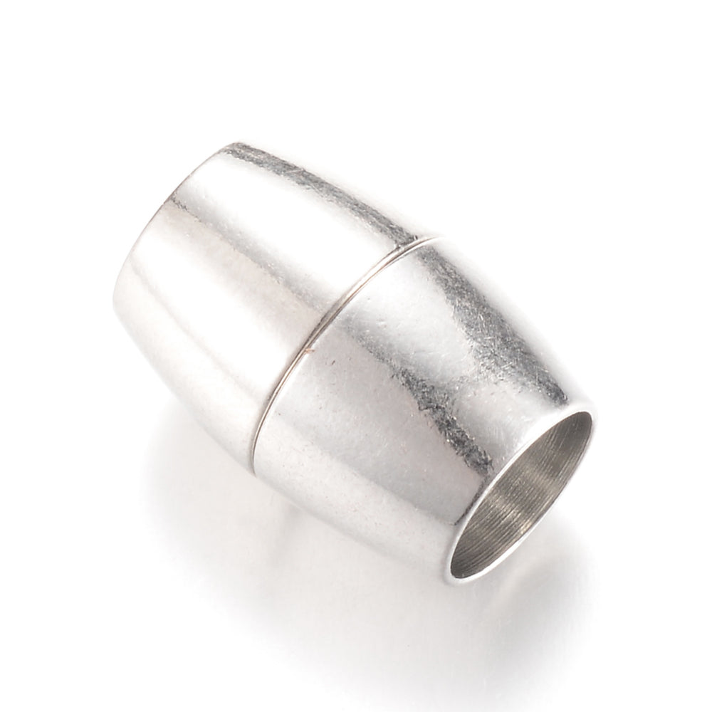 Magnetic Barrel Clasps Antique Silver 16mm Set of Julz Beads