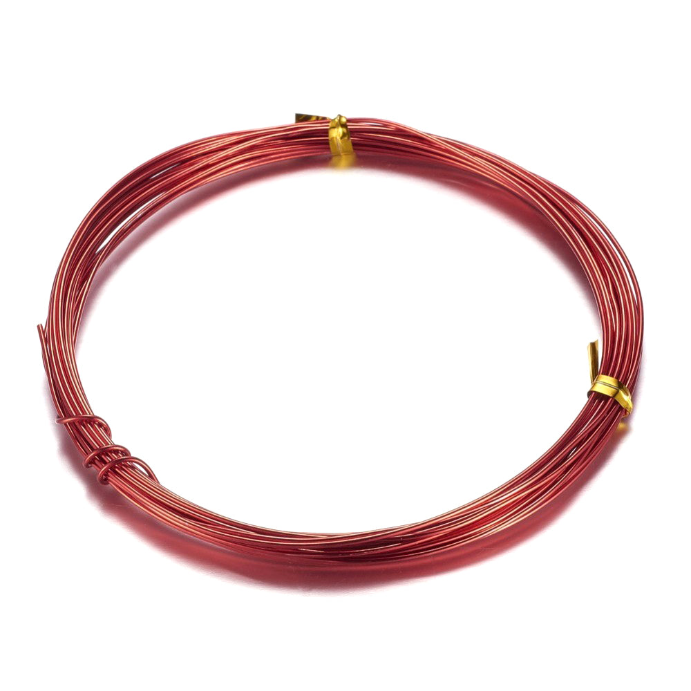 10m Red Aluminium Wire - 0.8mm - 20 Gauge