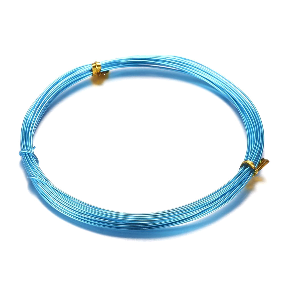 10m Blue Aluminium Wire - 0.8mm - 20 Gauge
