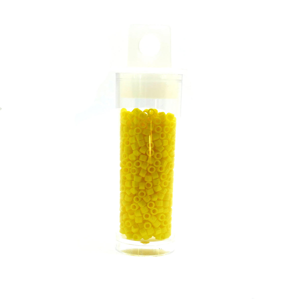 7.2g MIYUKI Delica Seed Beads - 10/0 - Opaque Yellow (DBM0721)