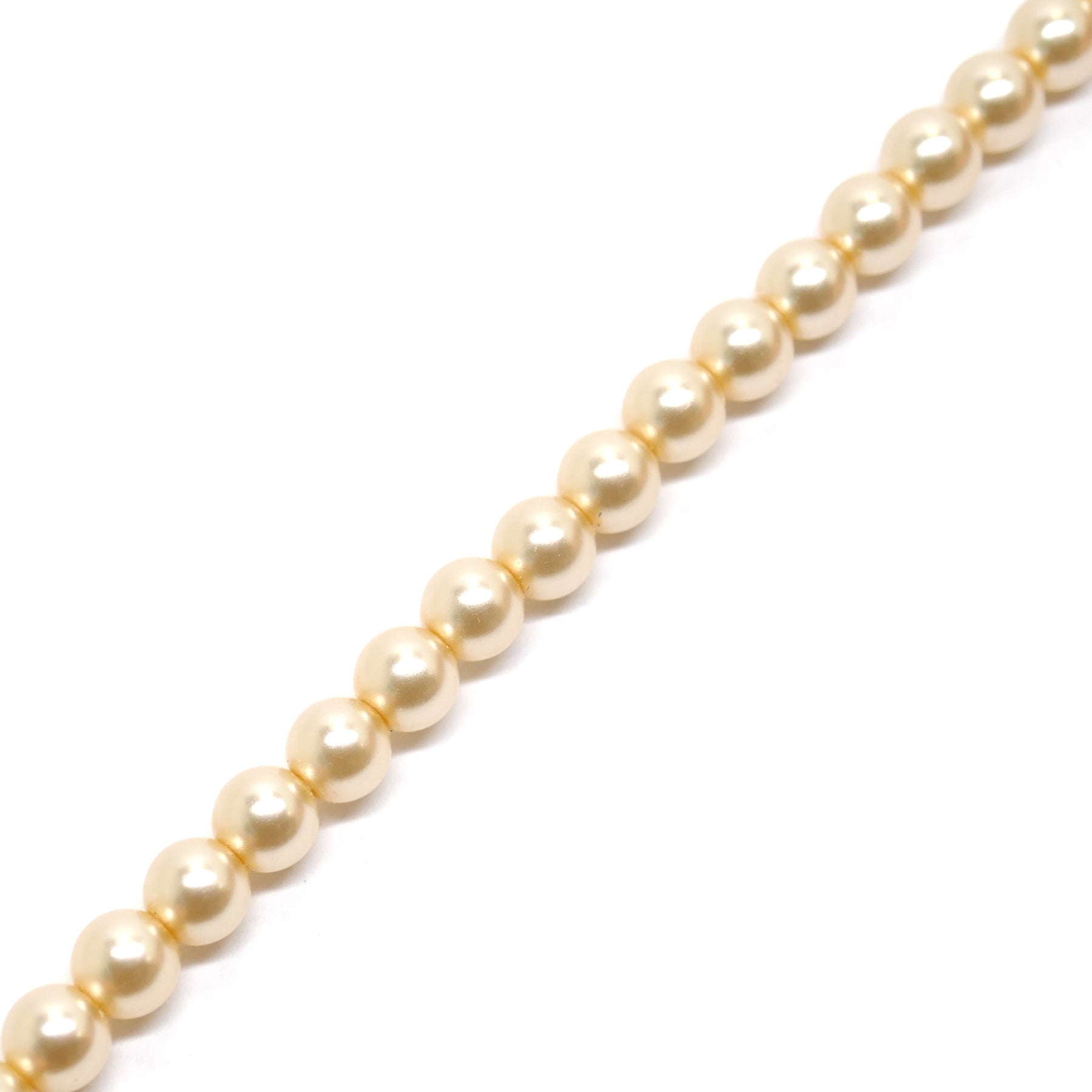 Preciosa Maxima Pearl Beads - Cream - 4mm - 1 Strand