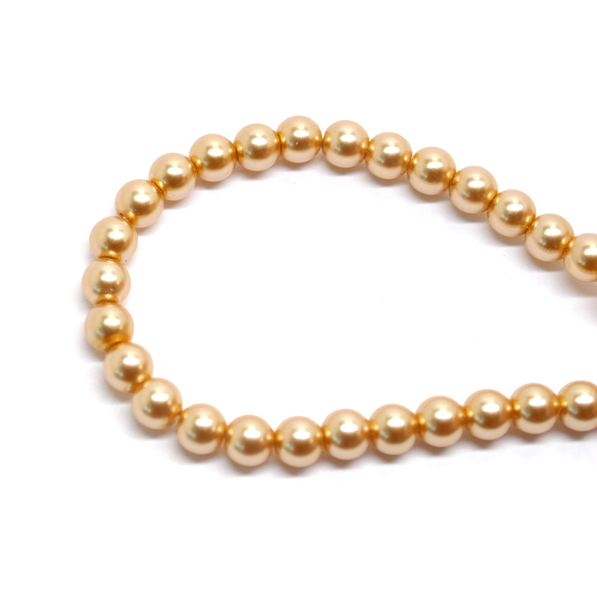 Preciosa Maxima Pearl Beads - Golden - 4mm - 1 Strand