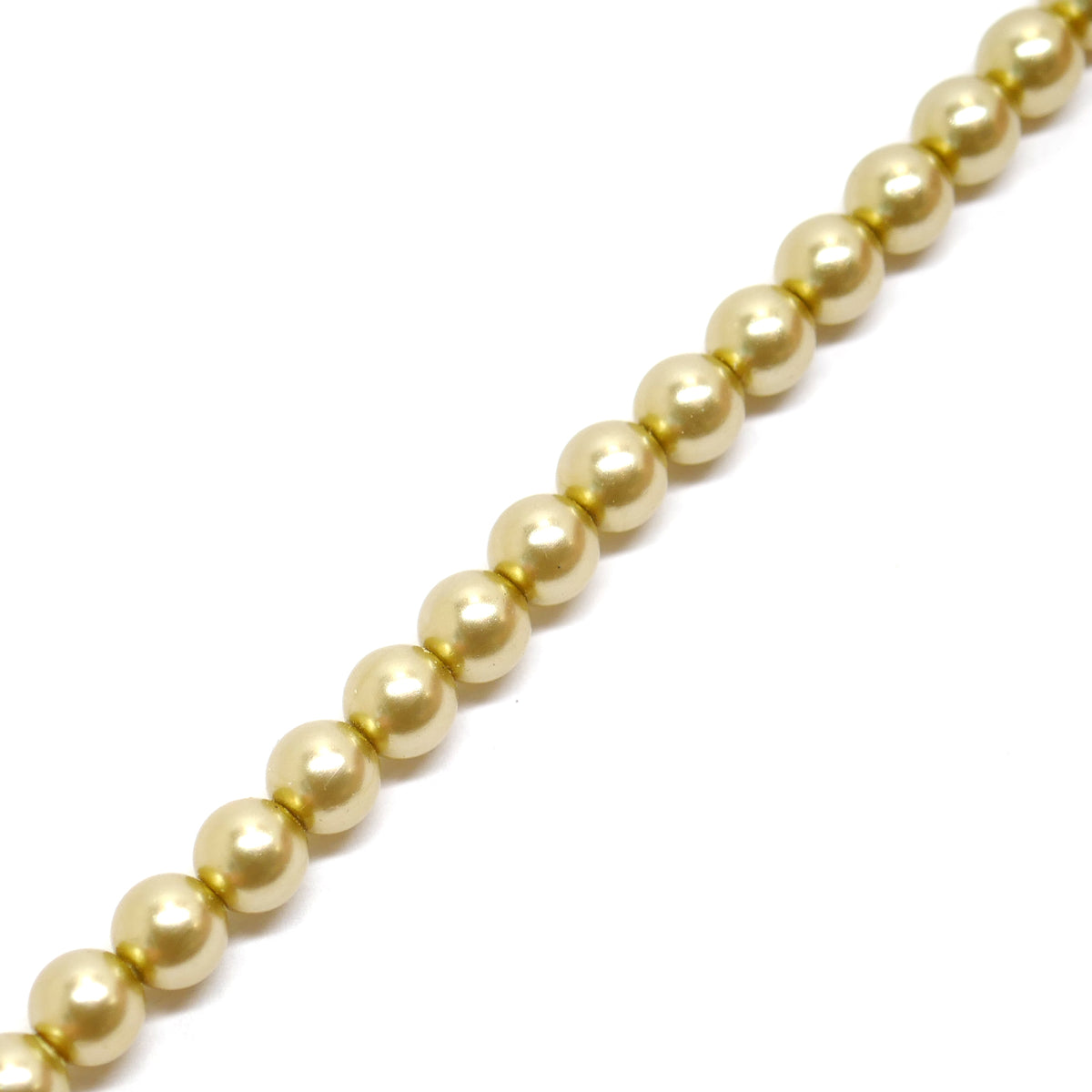 Preciosa Maxima Pearl Beads - Beige - 4mm - 1 Strand