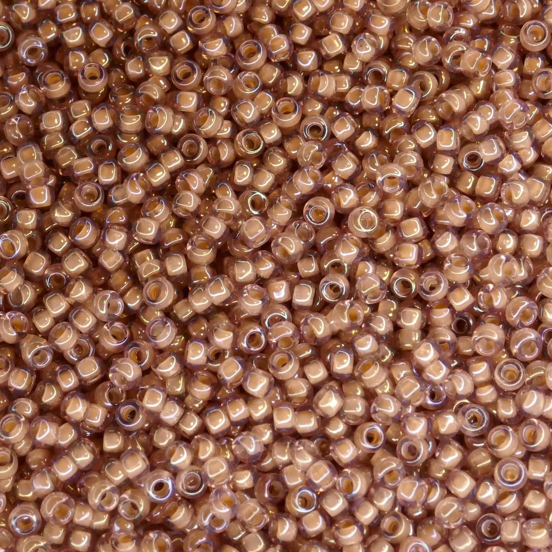 24g Rocailles Miyuki Seed Beads - 11/0 - Cinnamon Lined Luster (337)