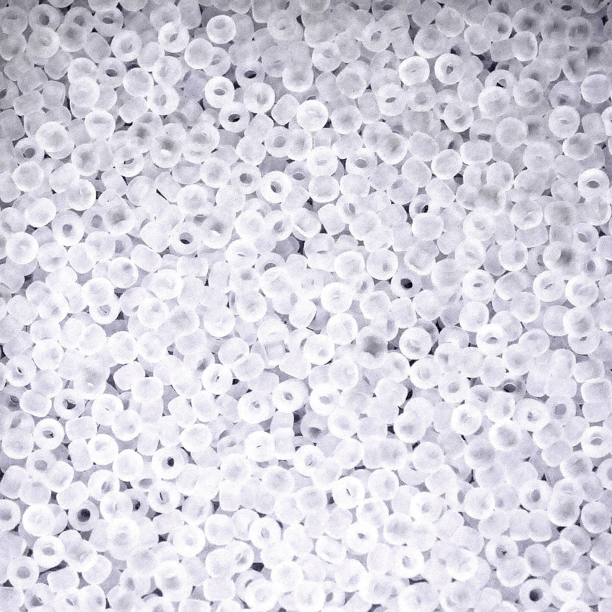 8.2g Rocailles Miyuki Seed Beads - 15/0 - Matte Transparent Crystal (131F)