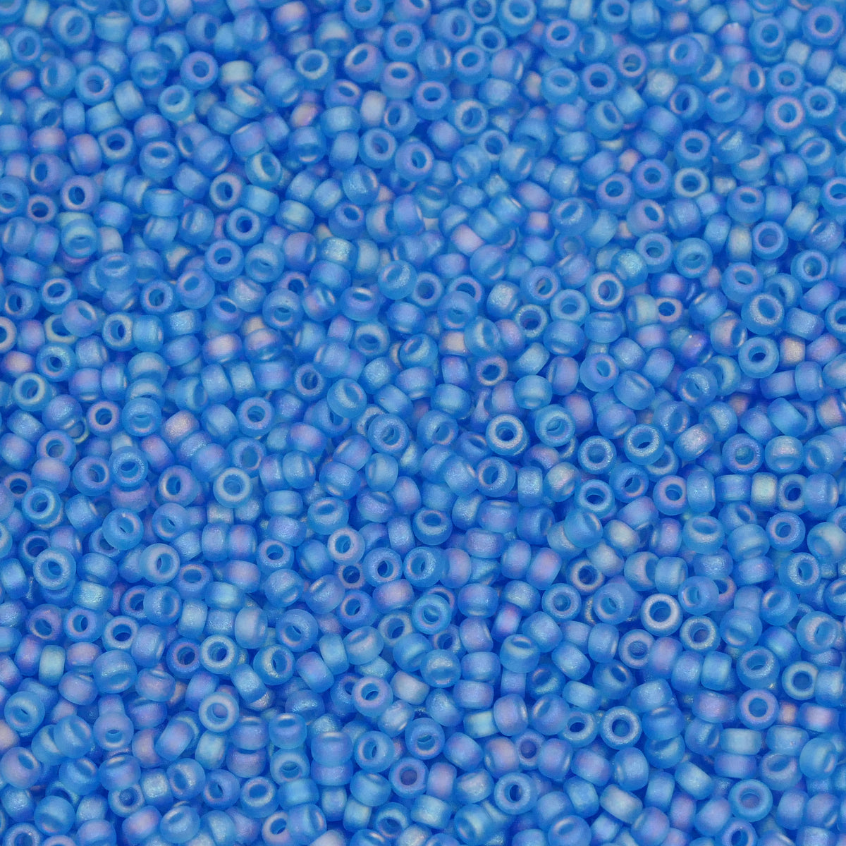 8.2g Rocailles Miyuki Seed Beads - 15/0 - Matte Light Blue AB (149FR)