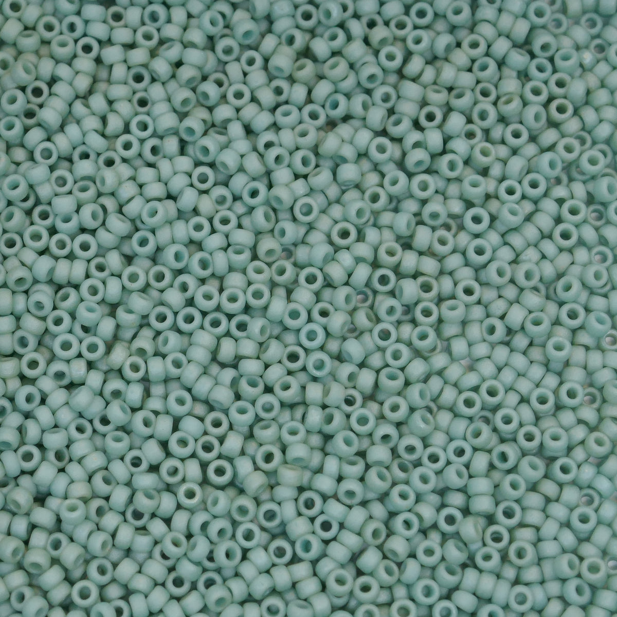 8.2g Rocailles Miyuki Seed Beads - 15/0 - Matte Seafoam Luster (2028)
