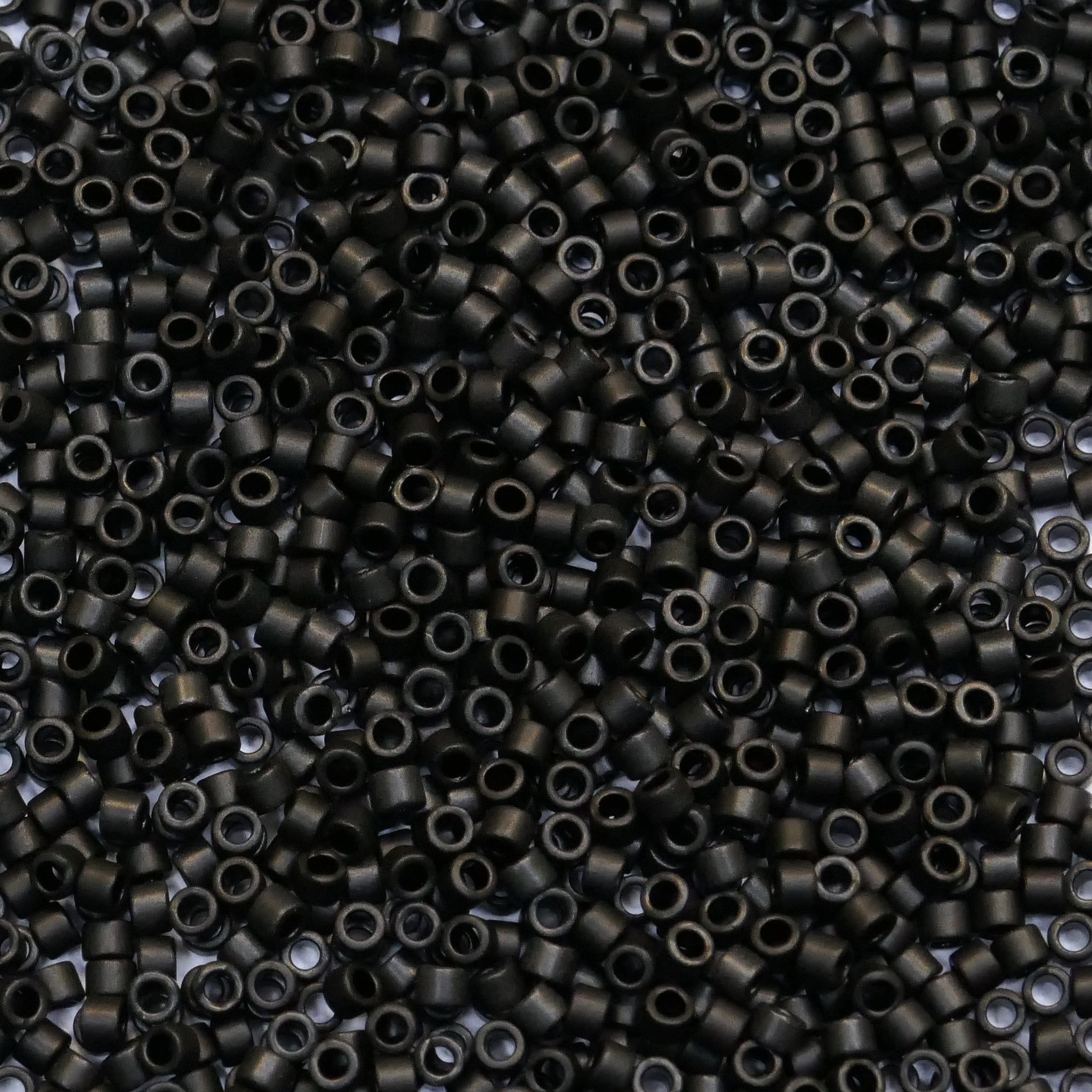 11/0 MIYUKI Delica Beads - Matte Black - DB310 - 7.2g | Julz Beads UK