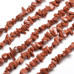 Goldstone Gemstone Chip Beads - 1 Strand = Approx 250+ Beads Gemstone Julz Beads 