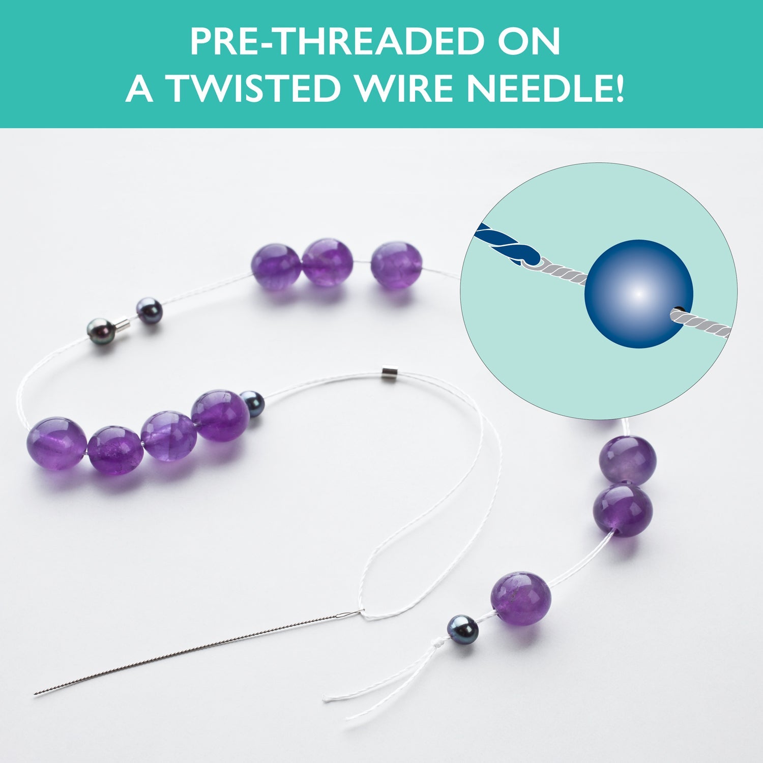 Twisted wire beading on sale needles