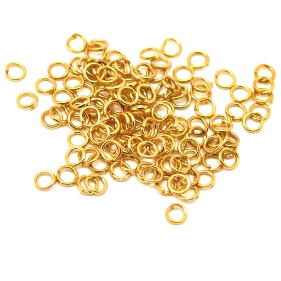 14K Gold Open Jump Rings Series