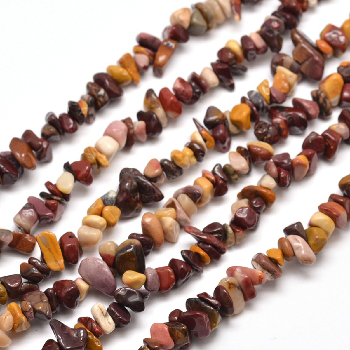 Mookaite Bead Chips Natural Brown Gemstone 5mm 8mm Julz Beads