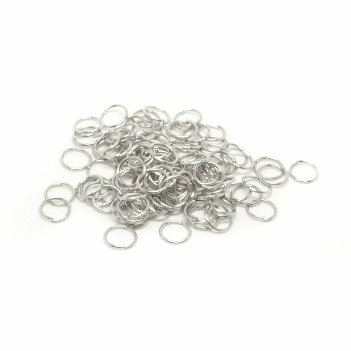 1Box 3-10mm Mixed Stainless Steel Open Jump Rings Split Rings Connectors  For Diy Jewelry Making DIY Necklace Crafts Accessories