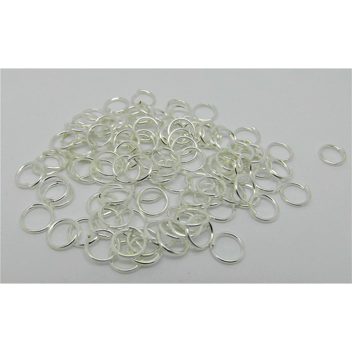6mm Silver Plated OPEN JUMP RINGS