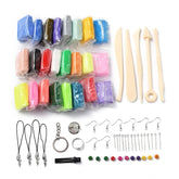 Polymer Clay Jewellery Making kit - 24 Colours, Findings, And Tools Clay Julz Beads 