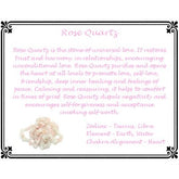 Rose Quartz Gemstone Healing Properties Card Julz Beads 