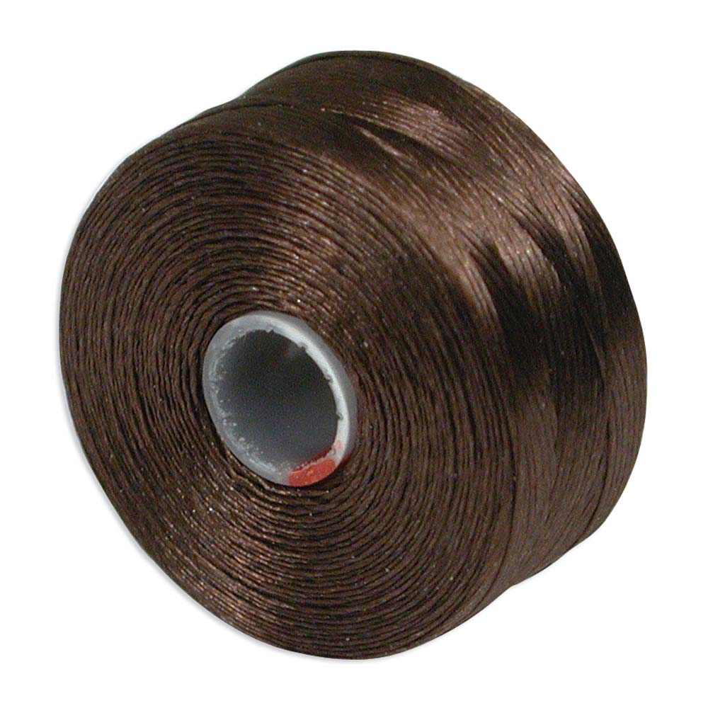 S Lon Nylon Beading Thread - Brown Julz Beads 