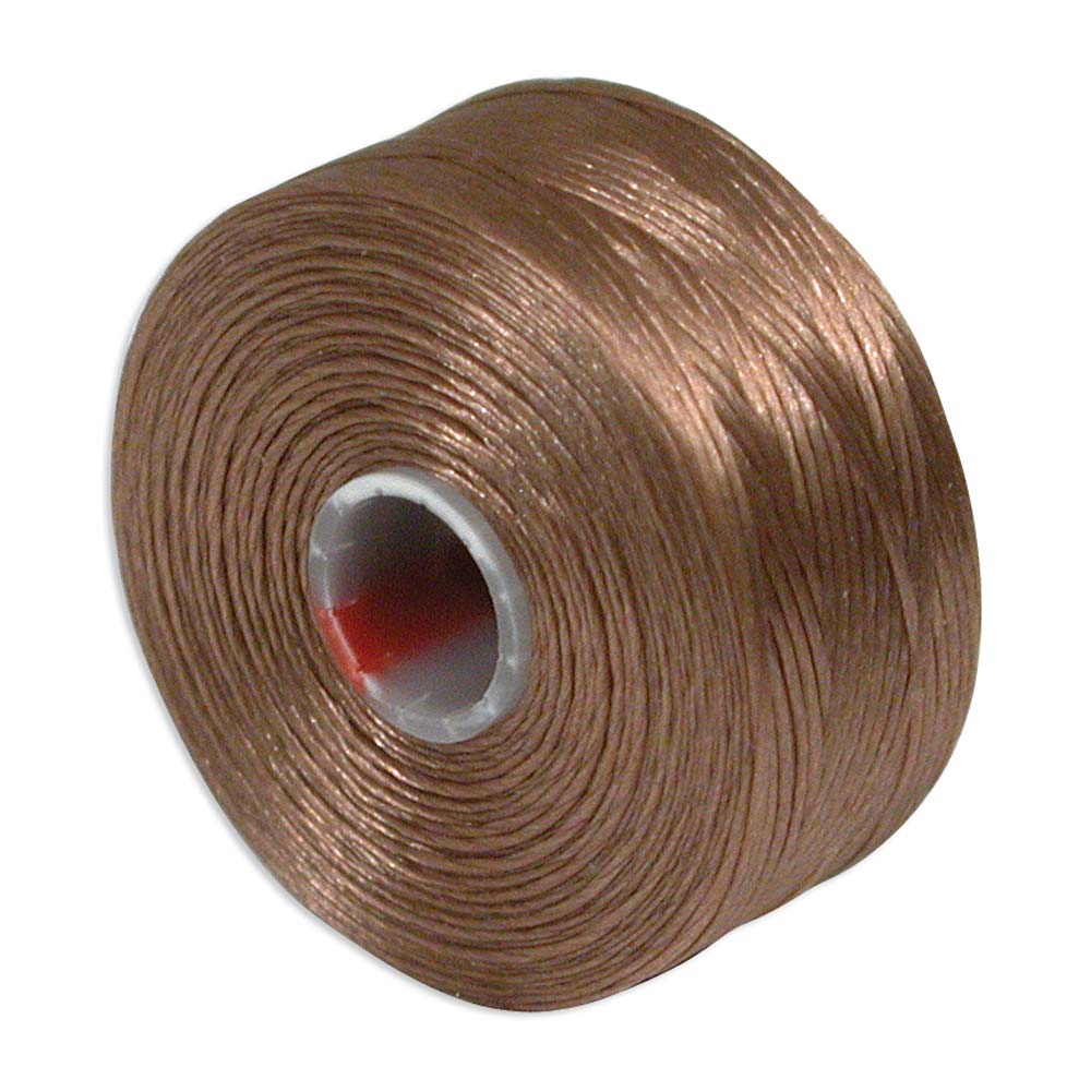 S Lon Nylon Beading Thread - Light Copper Julz Beads 