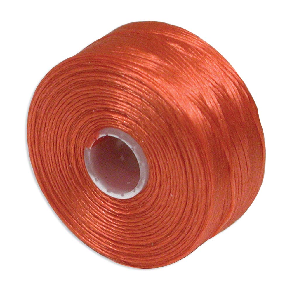 S Lon Nylon Beading Thread - Orange Julz Beads 