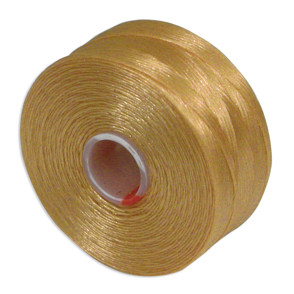 S Lon Nylon Beading Thread - Tan Julz Beads 