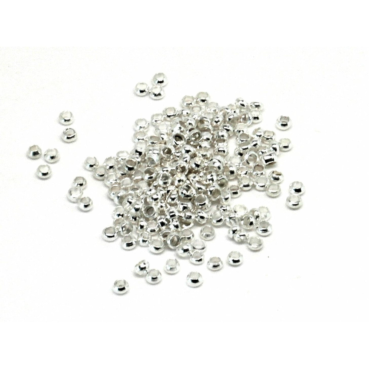 100 Scalloped Ribbed Bead Caps Shiny Silver Plated Nickel Free 100 Scalloped Ribbed Bead Caps Shiny Silver Plated Nickel Free