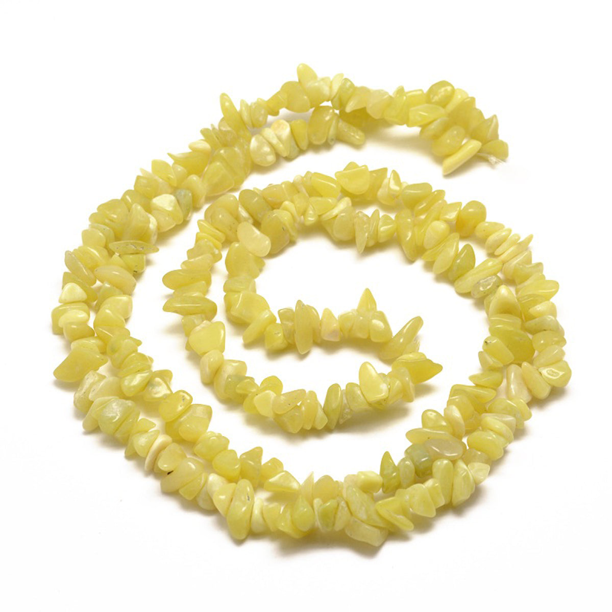 Yellow Jade Gemstone Chips - Stones 5-8mm Gemstone Julz Beads 